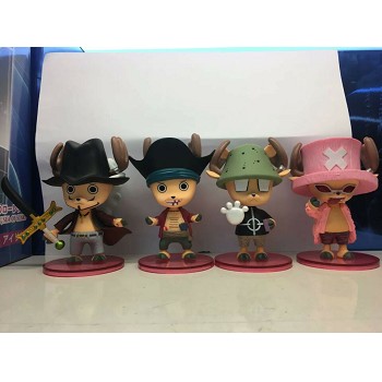 One Piece Chopper anime figures set(4pcs a set)