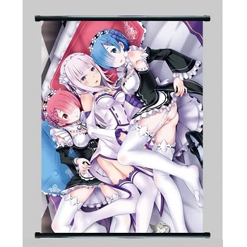 Re:Life in a different world from zero Rem wallscroll