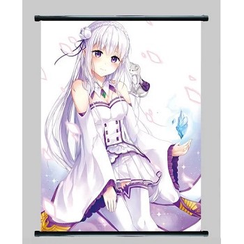 Re:Life in a different world from zero Rem wallscroll