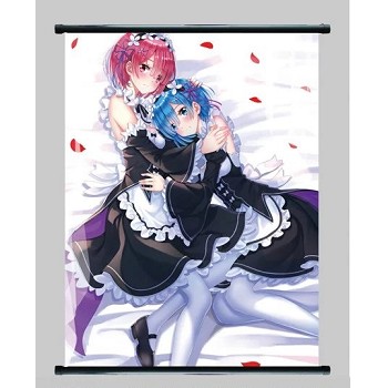 Re:Life in a different world from zero Rem wallscroll