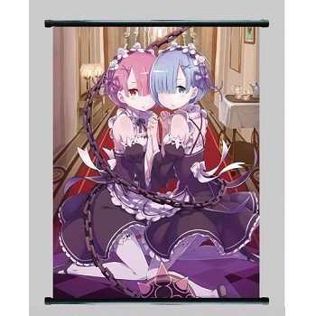 Re:Life in a different world from zero Rem wallscroll