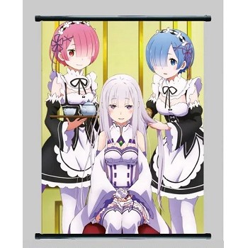 Re:Life in a different world from zero Rem wallscroll