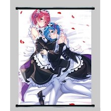 Re:Life in a different world from zero Rem wallscroll