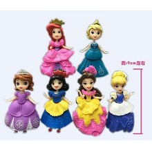 Disney Princess anime figures set(6pcs a set)