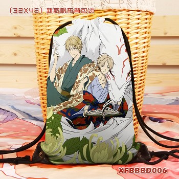 Natsume Yuujinchou anime drawstring backpack bag