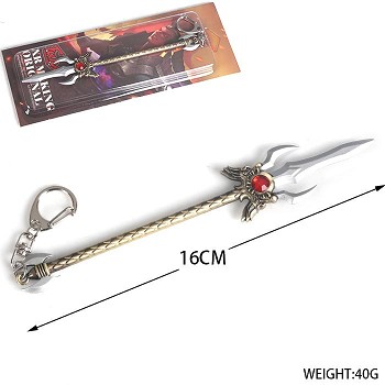 Glory of the king cos weapon key chain