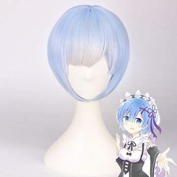 Re:Life in a different world from zero Rem cosplay wig