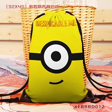 Despicable Me anime drawstring backpack bag