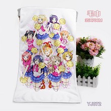 LoveLive anime bath towel