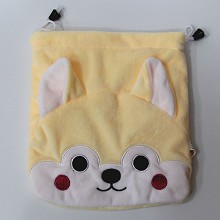 The dog plush drawing bag