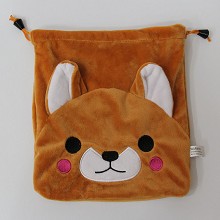 The dog plush drawing bag