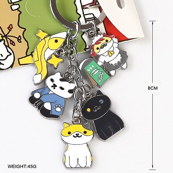 Neko Atsume anime key chain