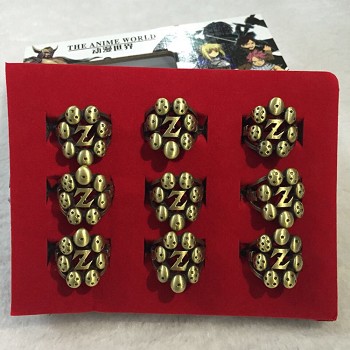 Dragon Ball anime rings set(9pcs a set)