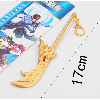 Hero Moba cos weapon key chain