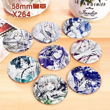 Onmyoji brooches pins set(8pcs a set)