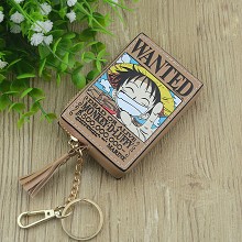 One Piece Luffy anime coin purse wallet