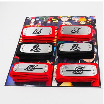 Naruto anime cos headbands set(6pcs a set)