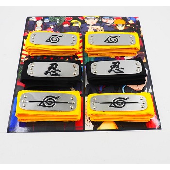 Naruto anime cos headbands set(6pcs a set)