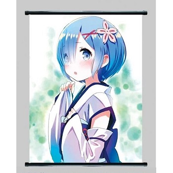 Re:Life in a different world from zero Rem wallscroll