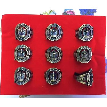 Hero Moba rings set(9pcs a set)