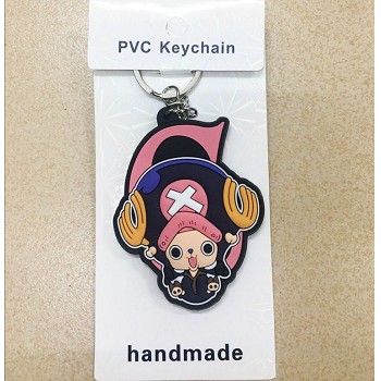 One Piece Chopper anime two-sided key chain