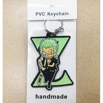 One Piece Zoro anime two-sided key chain