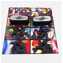 Naruto anime cos headbands+ weapons set(6pcs a set...