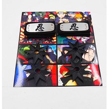 Naruto anime cos headbands+ weapons set(6pcs a set...