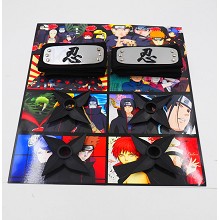 Naruto anime cos headbands+ weapons set(6pcs a set...