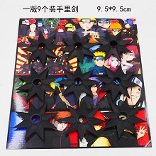 Naruto anime cos weapons set(9pcs a set)