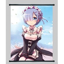 Re:Life in a different world from zero Rem wallscroll