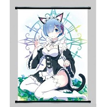 Re:Life in a different world from zero Rem wallscroll