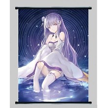 Re:Life in a different world from zero Rem wall scroll