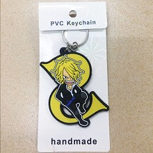 One Piece Sanji anime two-sided key chain