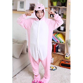 Cartoon animal dinosaur flano pajamas dress hoodie