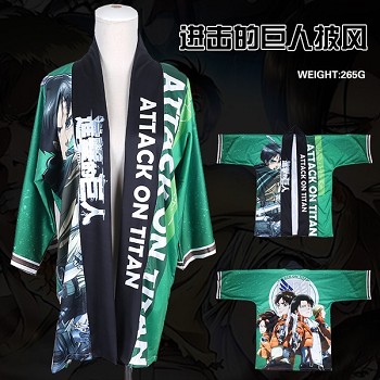 Attack on Titan anime kimono cloak mantle hoodie