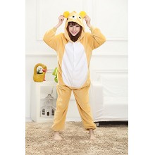 Cartoon Rilakkuma flano pajamas dress hoodie