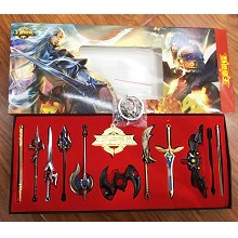 Hero Moba key chains a set