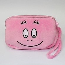 Barbapapa anime plush wallet coin purse