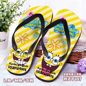 Spongebob anime shoes slippers a pair