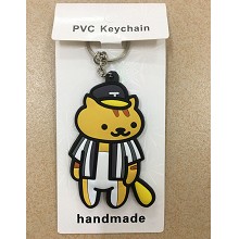 Neko Atsume two-sided key chain