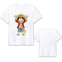 One Piece Luffy anime cotton t-shirt