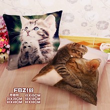 The cat two-sided pillow