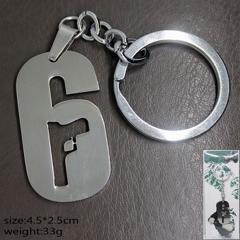 Rainbow Six key chain