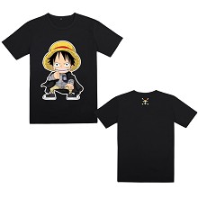 One Piece Luffy anime cotton t-shirt