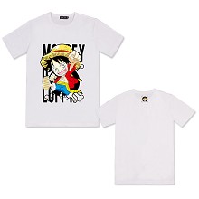 One Piece Luffy anime cotton t-shirt