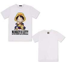 One Piece Luffy anime cotton t-shirt