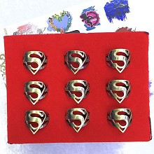 Super Man rings set(9pcs a set)