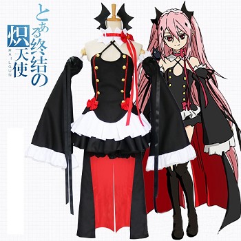 Seraph of the end Krul Tepes cosplay dress cloth a set