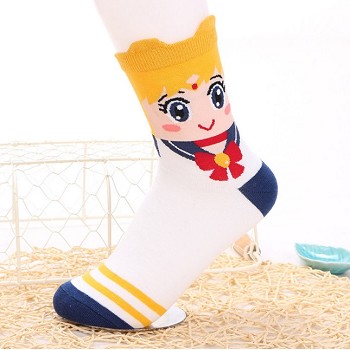 Sailor Moon anime cotton socks a pair